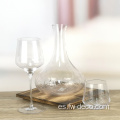 Conjuntos de copas de vino de cristal retro elegantes personalizados